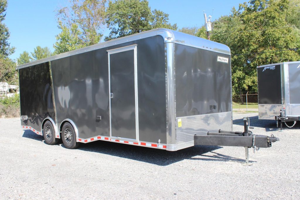 Gray Haulmark enclosed trailers for sale at Country Blacksmith.