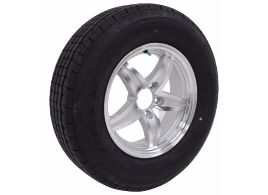 SPARE TIRE, 13"-15" ON MATCHING ALUMINUM WHEEL (EXCEPT ALUMA)