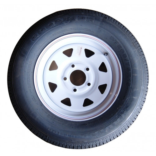 SPARE TIRE, 13"-15" ON MATCHING STEEL WHEEL