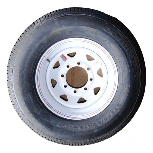 SPARE TIRE, 16" AND MATCHING STEEL WHEEL